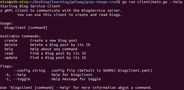 Illustration from Learning Go: MongoDB CRUD with gRPC